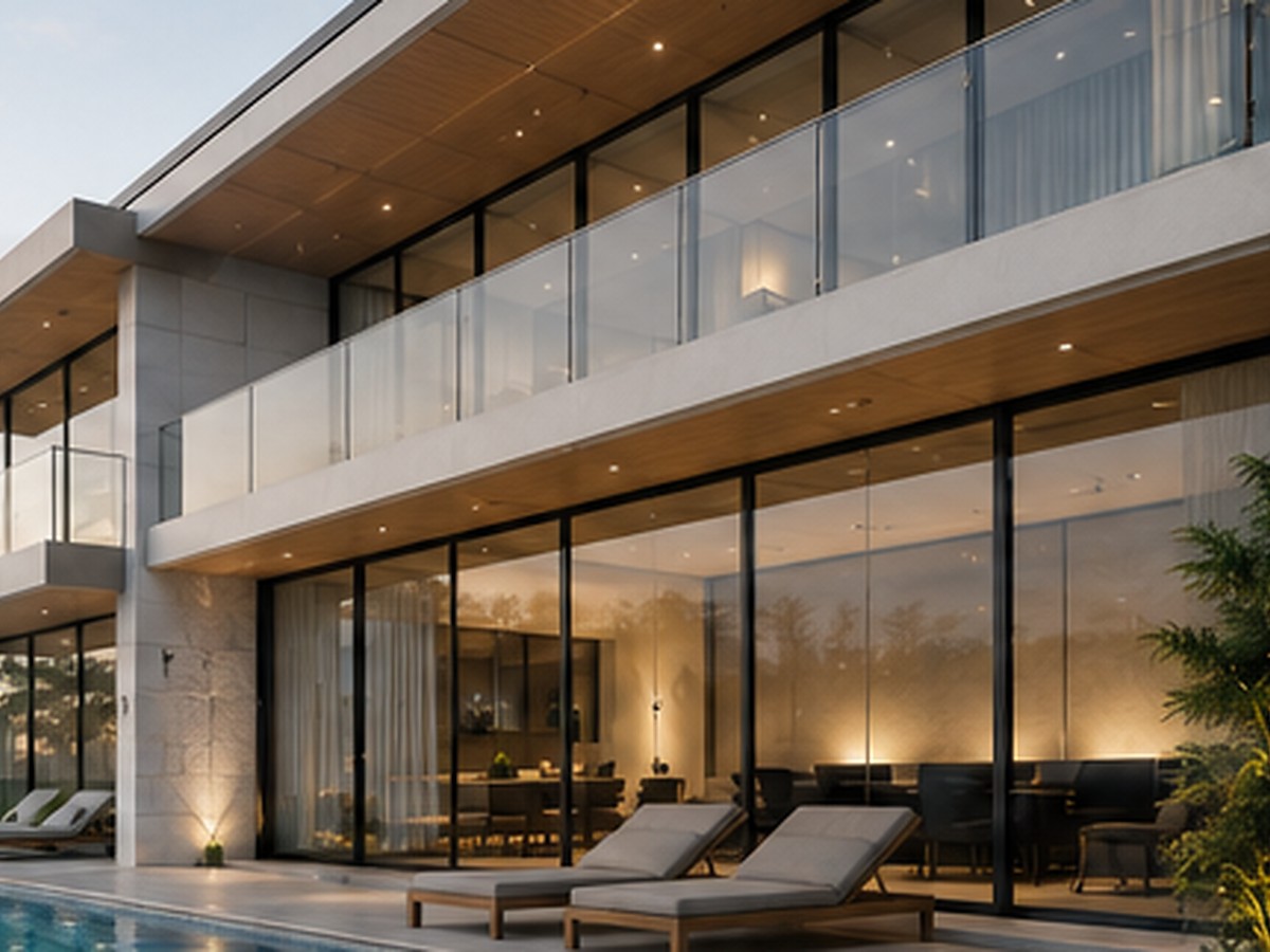 Jendela aluminium modern untuk rumah tinggal